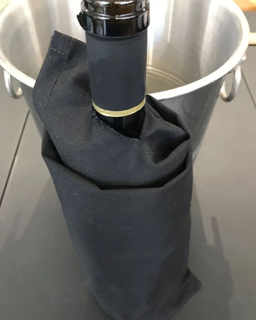 301025 Πετσέτα Μπουκαλιού ΣαμπάνιαΣ, Κρασιού για Σερβίρισμα με Τρύπα Yohana 30x45cm 30x45cm