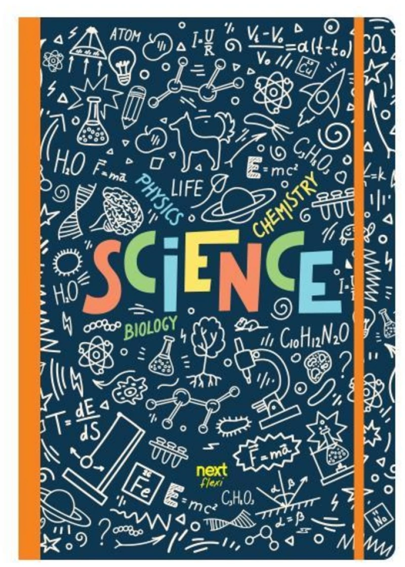 338181 Next trends Science τετράδιο flexi λάστιχο 17x25εκ. 2θεμ. 80φ. (ΣΕΤ 3 ΤΕΜΑΧΙΩΝ)