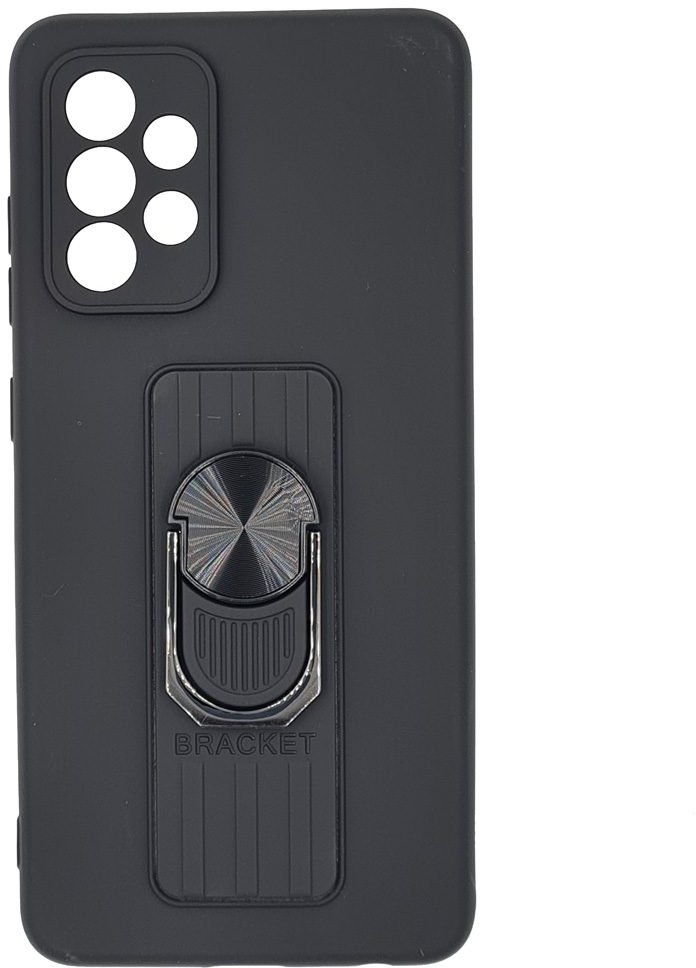 Ring Case silicone case with finger grip and stand Θήκη για Samsung Galaxy A33 5G black*