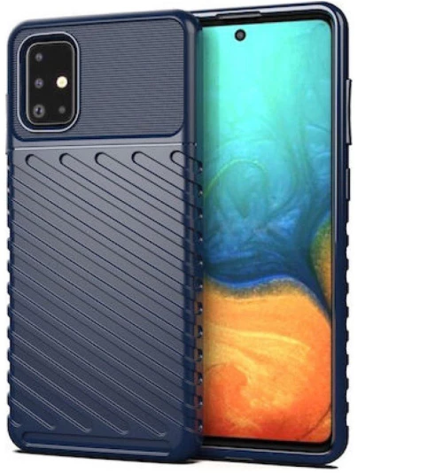 Θήκη Thunder Flexible Tough Rugged cover TPU Θήκη για Samsung Galaxy A71 blue