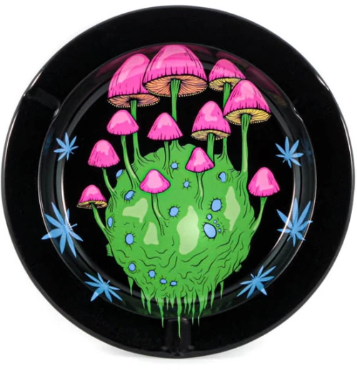Μεταλλικό Τασάκι - Σχέδιο Mushrooms