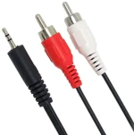 POWERTECH καλώδιο 2x RCA Male σε Jack 3,5mm Male, 3m