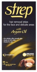 Strep Face & Bikini Strips Argan Oil 20τμχ.