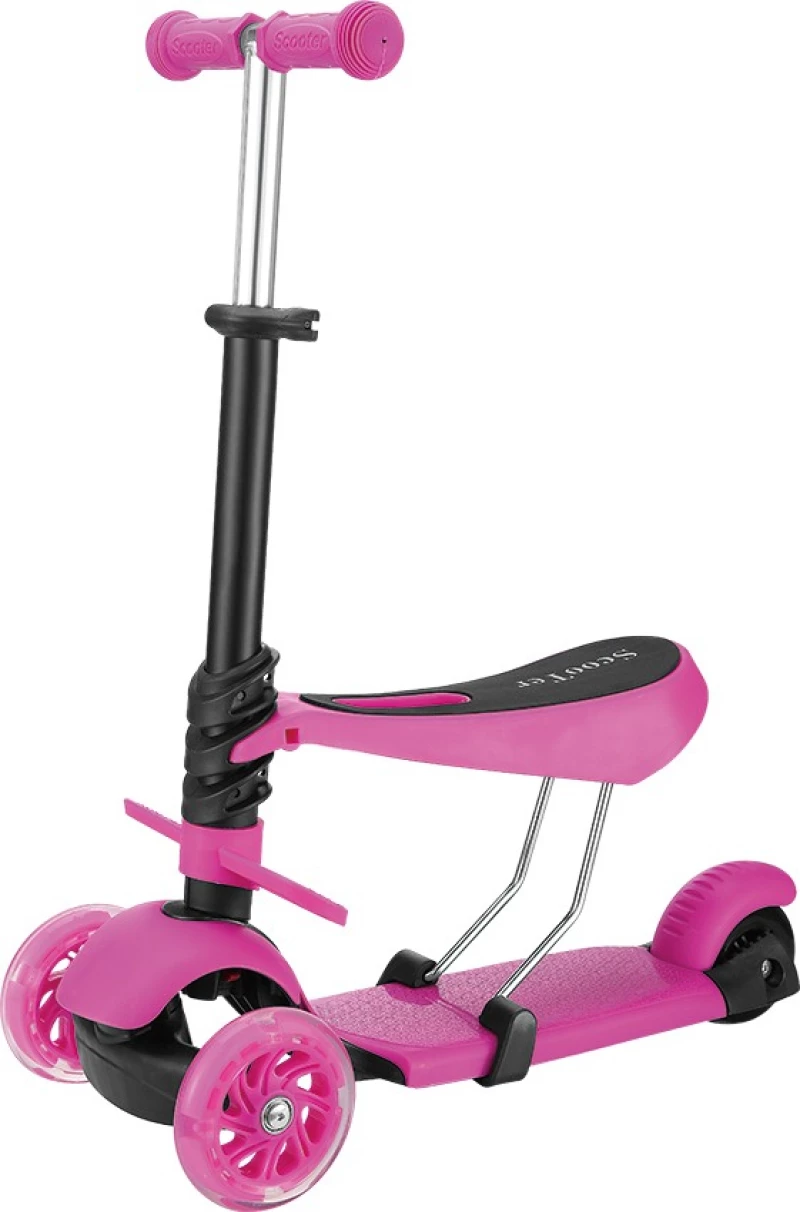 Nils Extreme G&C Πατίνι Τρίτροχο 2 Σε 1 Fun S979A Ροζ #GC-S979A PNK