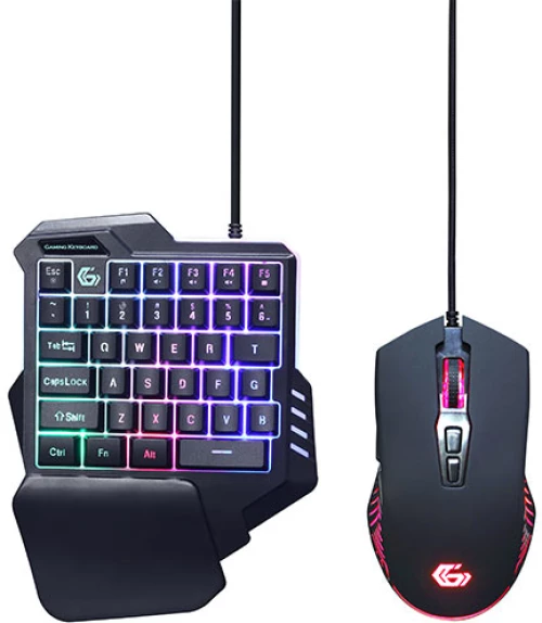 GEMBIRD 2-IN-1 BACKLIGHT USB GAMING DESKTOP KIT "IVAR TWIN"