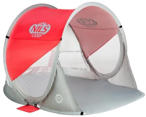 Σκηνή Παραλίας NC3142 Κόκκινη/Γκρι POP UP NILS CAMP