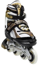 Nils Extreme Αυξ. Πατίνια Roller NA1123 In-Line Skates Μαύρο/Χρυσό