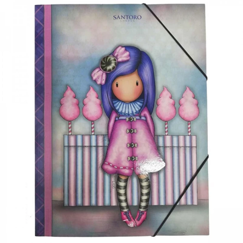 Santoro Φάκελος με Λάστιχο για Χαρτί A4 Sugar Plum