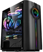 ARMAGGEDDON PC CASE TRON HOLO 3 MATX BLACK