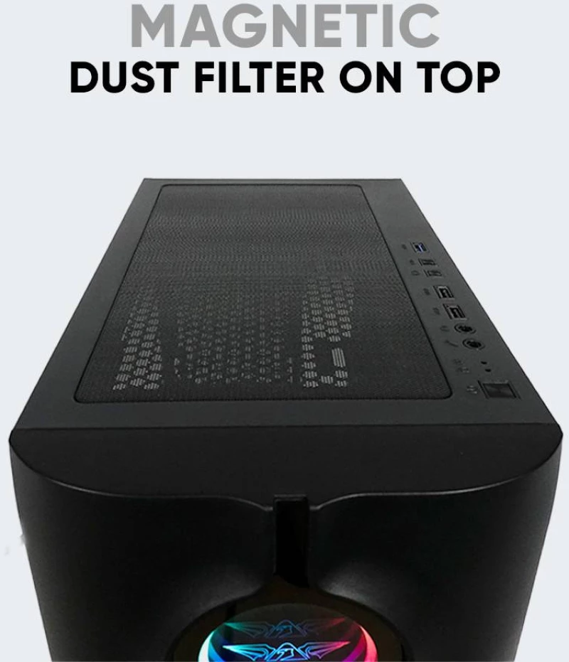 ARMAGGEDDON PC CASE TRON HOLO 3 MATX BLACK