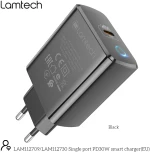 LAMTECH FAST CHARGER TYPE-C PD30W BLACK