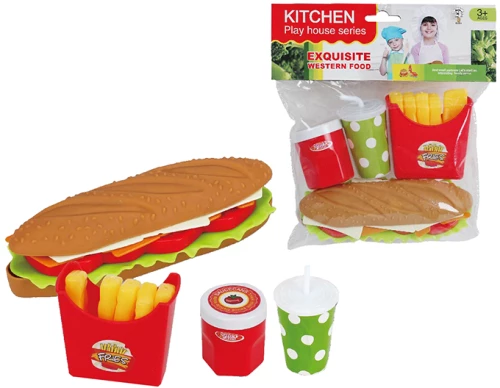 ΣΕΤ FAST FOOD ΣΕ ΣΑΚΟΥΛΑΚΙ 19x20cm ToyMarkt 971031