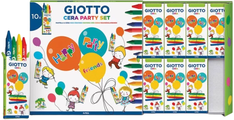 Giotto 311000 kids party gift box σετ κηρομπογιές 10x4