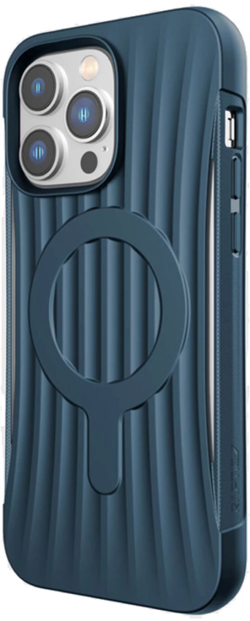 X-Doria Raptic Clutch MagSafe - Biodegradable case for iPhone 14 Pro Max (Drop-Tested 3m) (Marine Blue)
