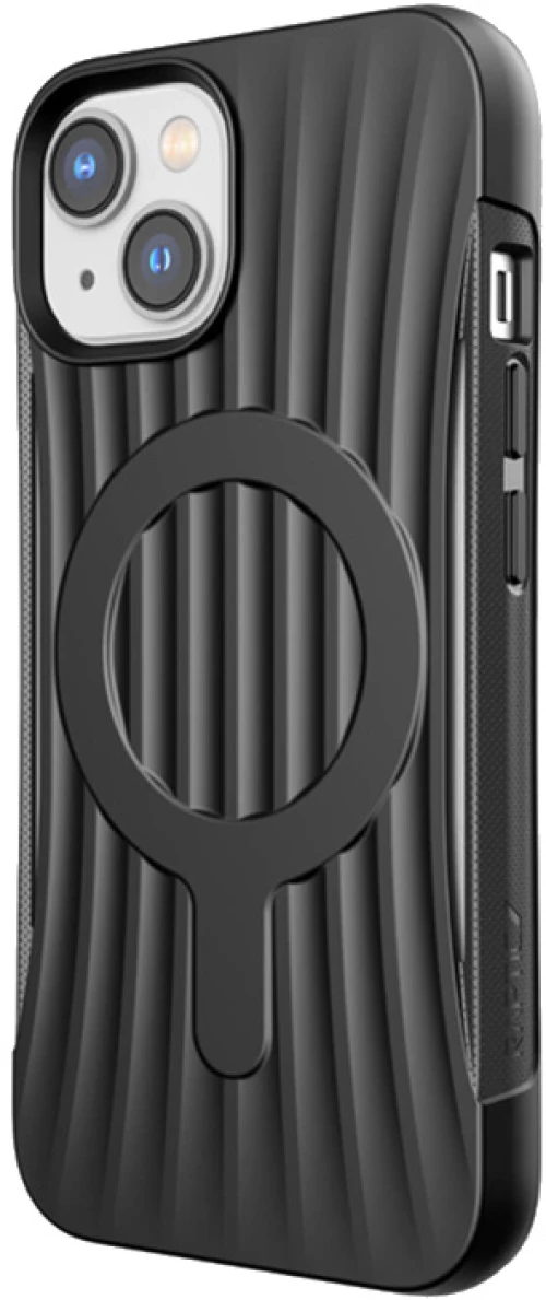 X-Doria Raptic Clutch MagSafe - Biodegradable case for iPhone 14 (Drop-Tested 3m) (Black)