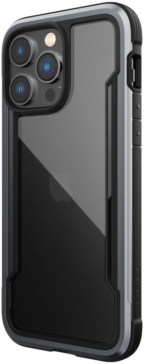 X-Doria Raptic Shield - Aluminum Case for iPhone 14 Pro Max (Drop-Tested 3m) (Black)