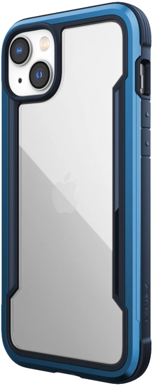 X-Doria Raptic Shield - Aluminum Case for iPhone 14 Plus (Drop-Tested 3m) (Marine Blue)