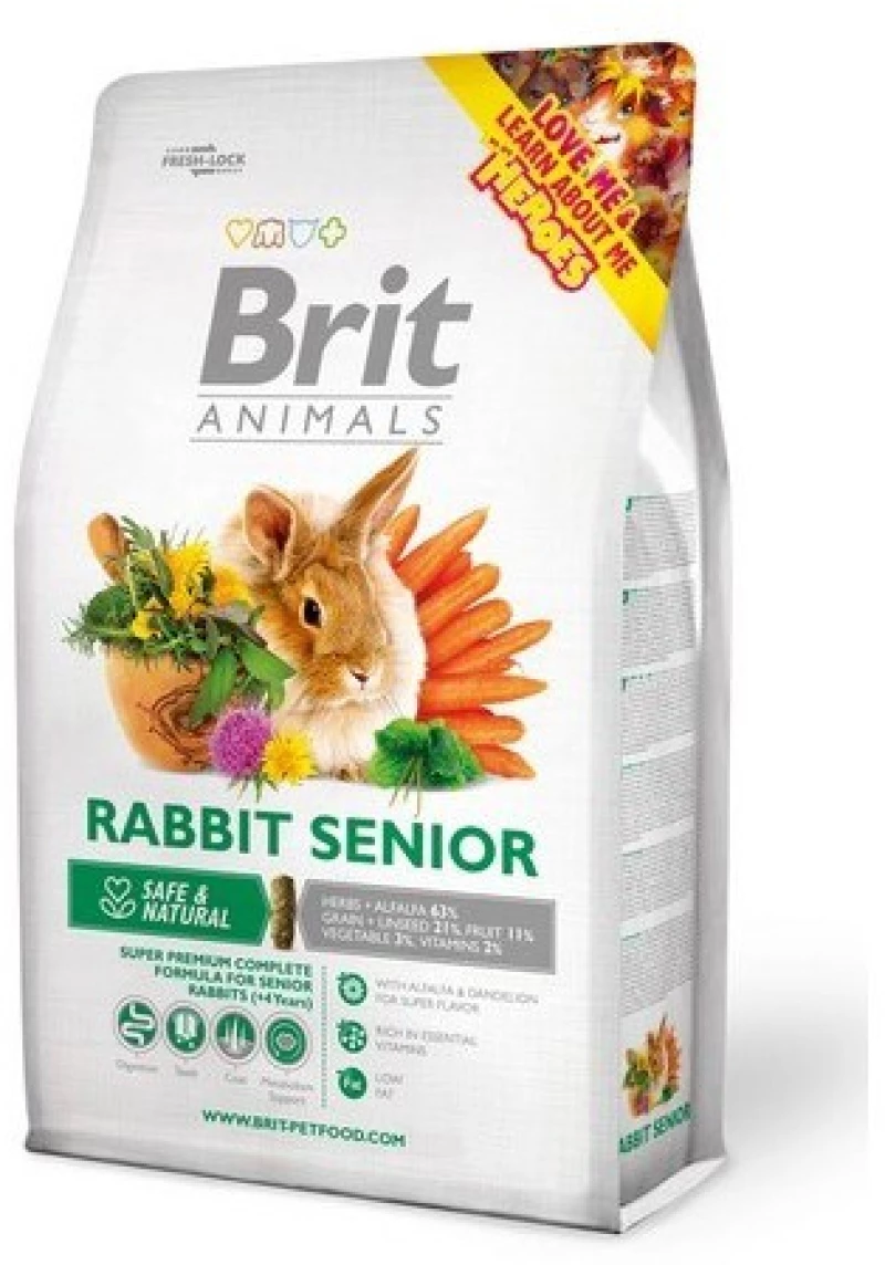 BRIT Animals Rabbit Senior Complete - rabbit food - 1.5kg