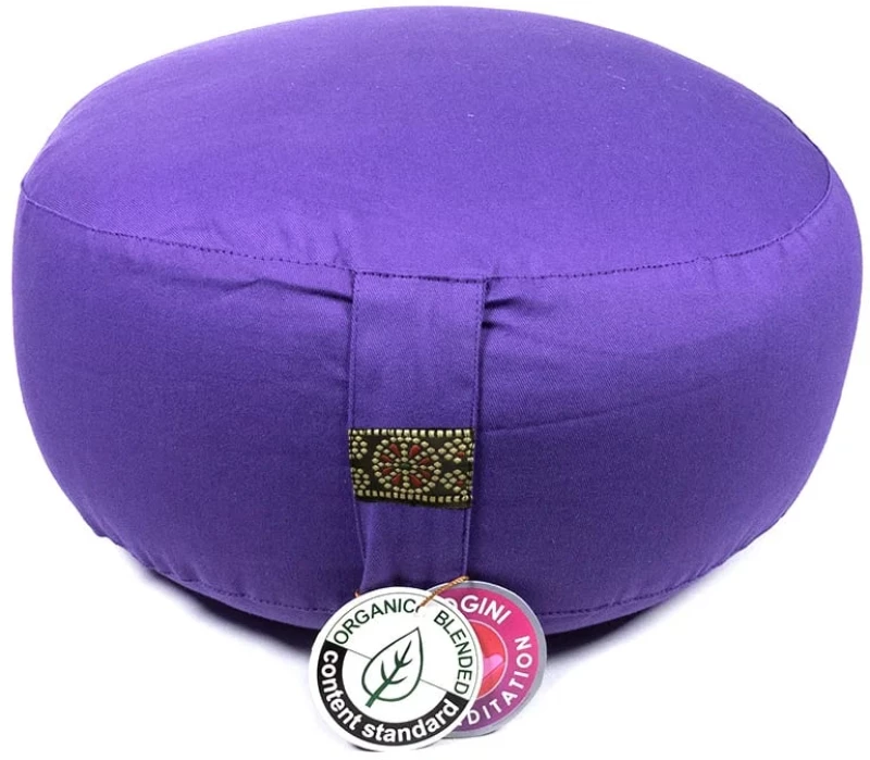 Μαξιλάρι Διαλογισμού Meditation Cushion Purple Organic Cotton 33Χ17