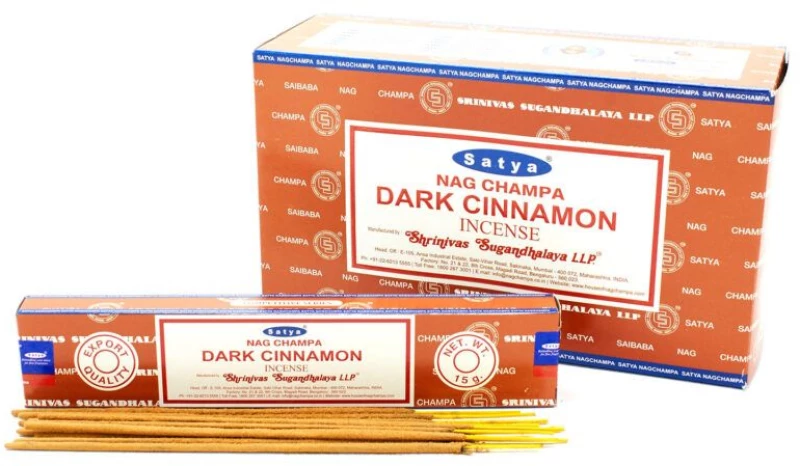 Αρωματικά Στικ Satya με άρωμα Κανέλα Dark Cinnamon Incense Sticks 15g