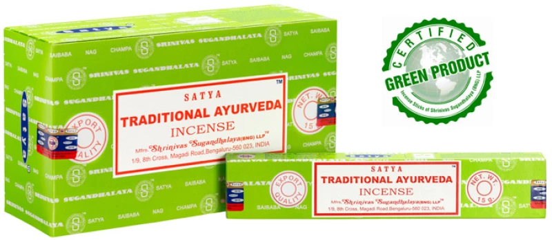 Αρωματικά Στικ Θεραπευτικό Μείγμα Satya Traditional Ayurveda Incense Sticks 15g