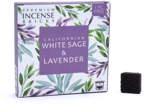 Αρωματικά Τουβλάκια Θυμιάματος από Λευκό Φασκόμηλο & Λεβάντα Sage Lavender Bricks