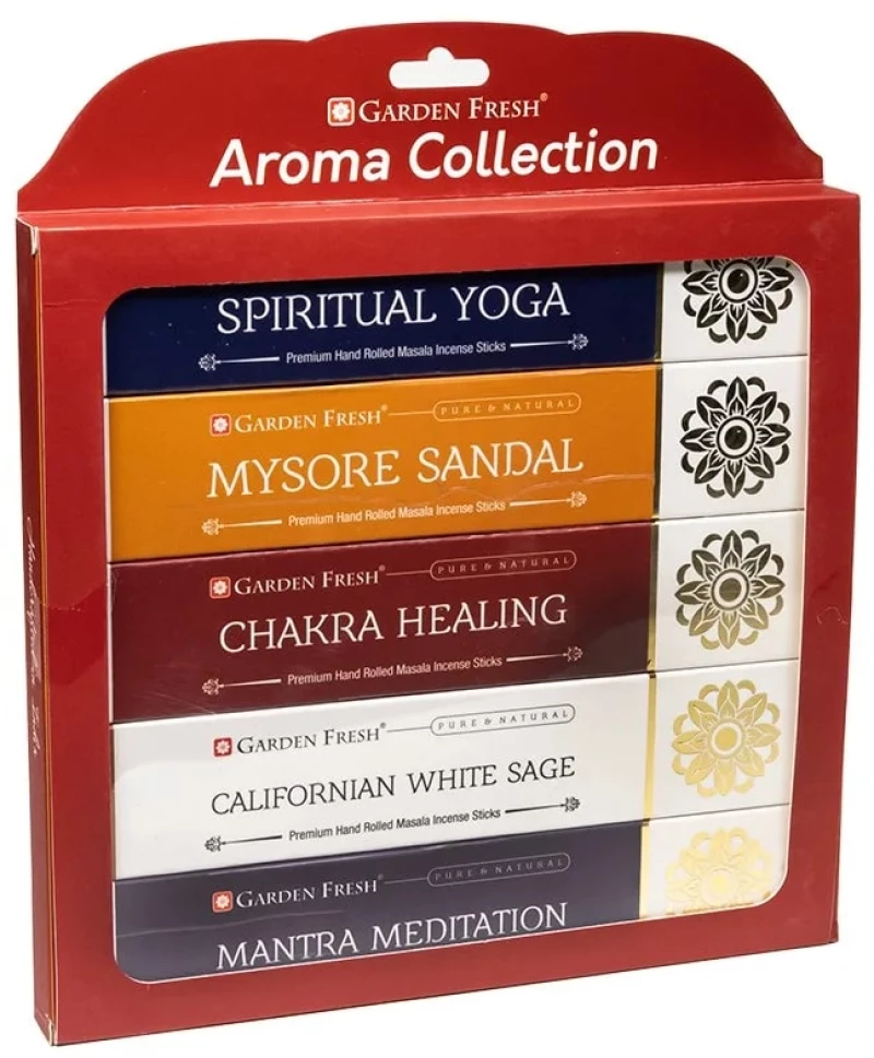Gift Set Natural Masala Incense - Σετ Δώρου με 5 πακέτα Αρωματικά Στικ