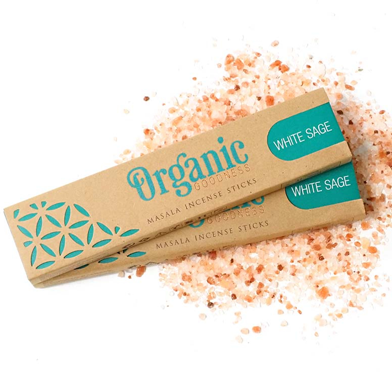 Αρωματικά Στικ Λευκό Φασκόμηλο White Sage Masala Incense Organic 15g