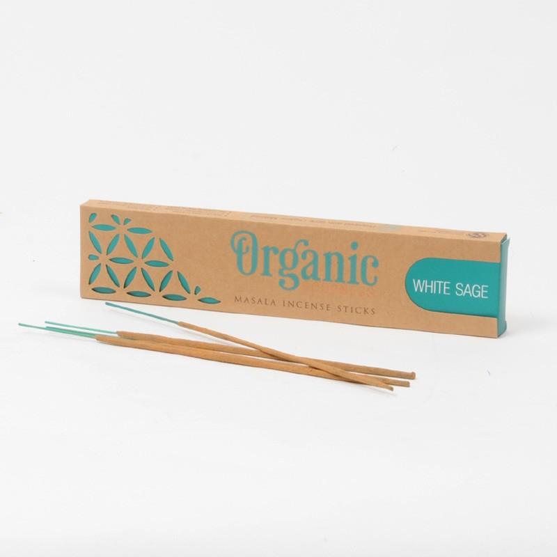 Αρωματικά Στικ Λευκό Φασκόμηλο White Sage Masala Incense Organic 15g