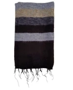Κουβέρτα Σάλι Διαλογισμού Μαύρη με Ρίγες – Meditation Shawl Black 200x80cm