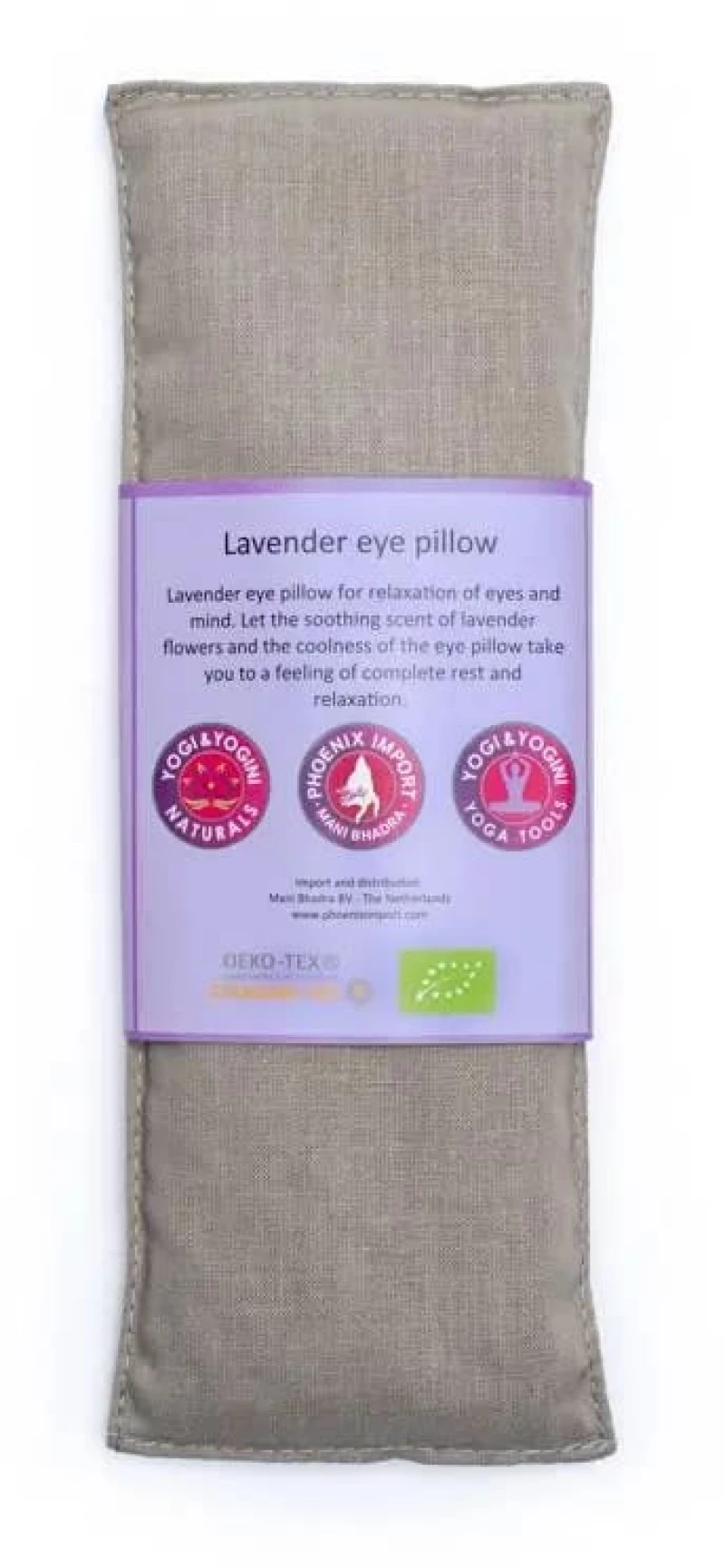 Yoga Eye Pillow Μαξιλαράκι Ματιών Yogi & Yogini Organic Taupe