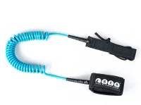 SUP leash σπιράλ 10ft Τυρκουάζ