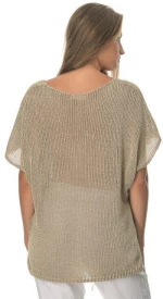 Μπλούζα Γυναικεία V Sweater Μπεζ