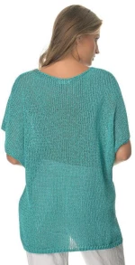 Μπλούζα Γυναικεία V Sweater Τιρκουάζ