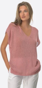 Μπλούζα Γυναικεία V Sweater Peach