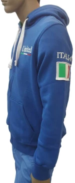 Φούτερ zipper με κουκούλα United Cotton MJ6 Rua