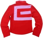 Fleece παιδική μπλούζα για κορίτσια Plus-Minus Logo 65080-62G1 RedFlame