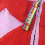 Fleece παιδική μπλούζα για κορίτσια Plus-Minus Logo 65080-62G1 RedFlame