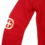 Fleece παιδική μπλούζα για κορίτσια Plus-Minus Girls Basic 65081-62G1 RedFlame