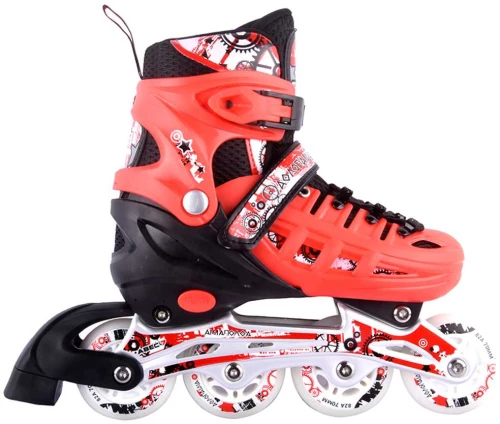 Αυξομειούμενα Inline Skates Αθλοπαιδιά, Κόκκινα