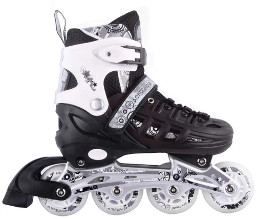 Αυξομειούμενα Inline Skates Αθλοπαιδιά, Μαύρα
