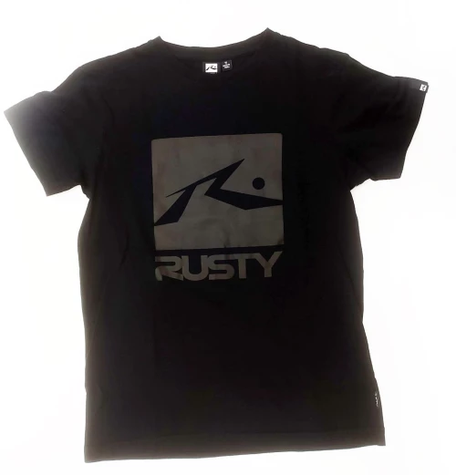 TSHIRT RUSTY BOYS TEAM BLACK