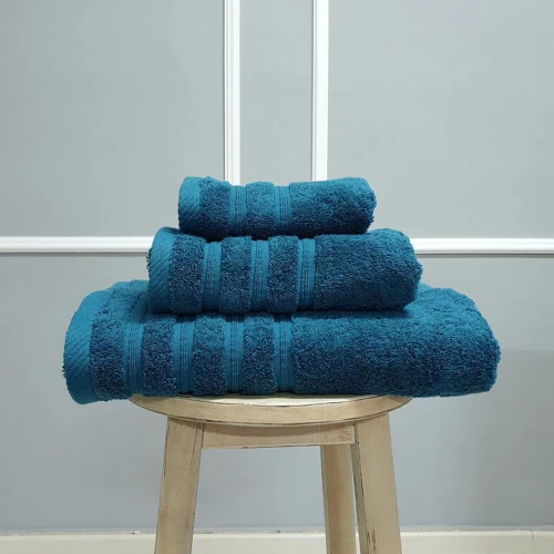 Πετσέτα Χεριών 30x50cm Βαμβακερή Premium 600gsm Joli Πετρόλ