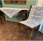 Runner 40x140cm με κέντημα, δαντέλα και πέρλες Liolios Home JH-804