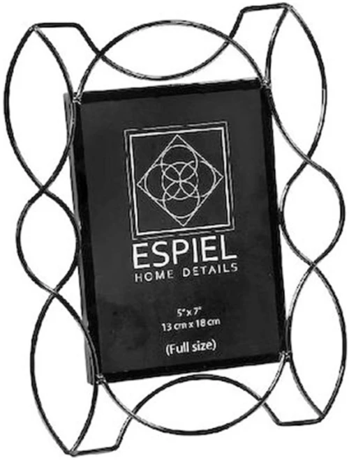 Κορνίζα Μεταλλική Μαύρη 13x18cm Espiel FAM541