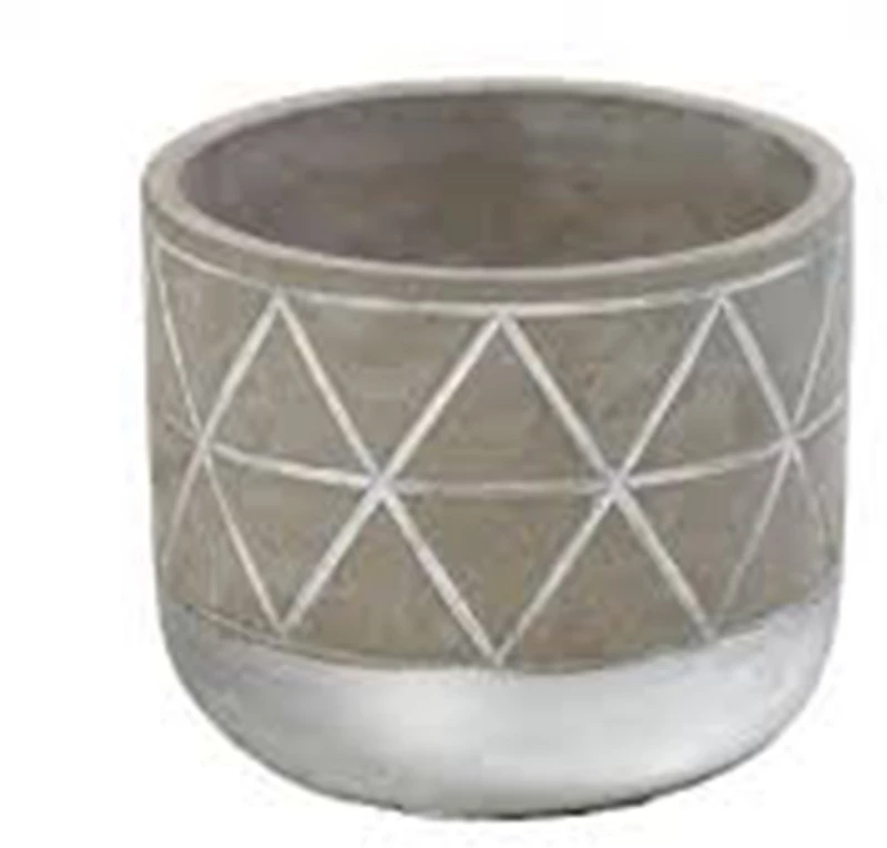 Κασπώ από τσιμέντο Γκρι Ανοιχτό 16,5x16,5x11cm Espiel JOE315