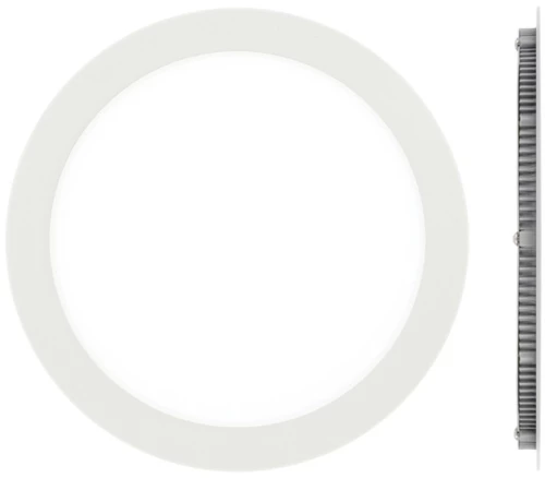 Χωνευτό φωτιστικό led panel, 15w, 3000K, 1.260lm, 115° IP20 ø20x1.5cm, λευκό - Vk ( VK/04049/W/W)