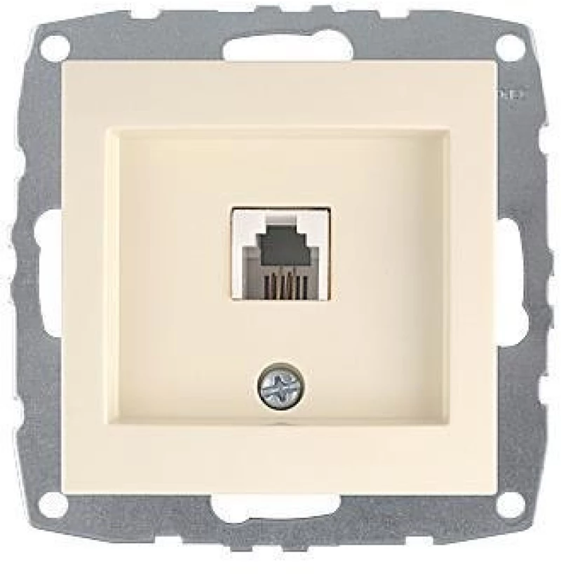 ΠΡΙΖΑ ΤΗΛΕΦΩΝΟΥ RJ11623JK (Π+Μ)  ΚΡΕΜ - MONO ELECTRIC (500-001705124)