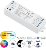 GloboStar 73010 Ασύρματος WiFi LED RGBW Controller IOS/Android 5in1 12-24V Max 180W