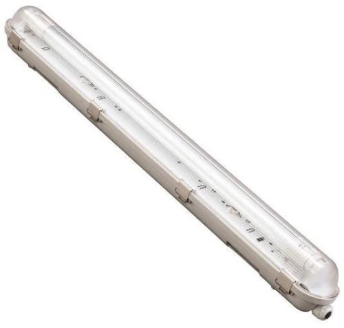 ΦΩΤΙΣΤΙΚΟ ΣΤΕΓΑΝΟ ΓΙΑ LED TUBE ME INOX CLIPS 1x1.20m - EUROLAMP (147-56061)